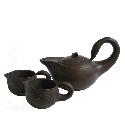 Black Swan 10-oz  Yixing Teapot Set