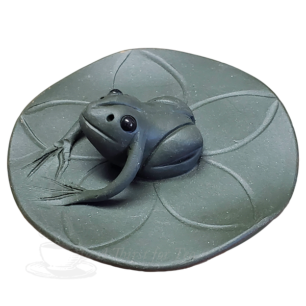Detail of frog on Yixing Teapot