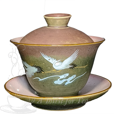 Gaiwan with Cranes