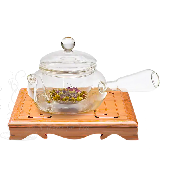 Glass Kyusu Teapot with Glass Infuser