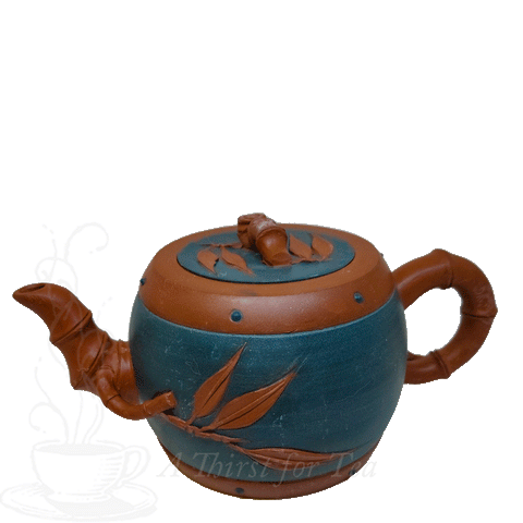 Bamboo Drum 13.5-oz Yixing Teapot