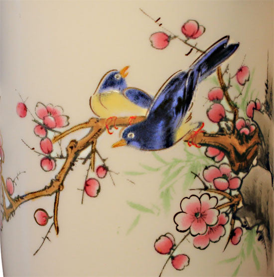 Bird & Cherry Blossom Tea Canister