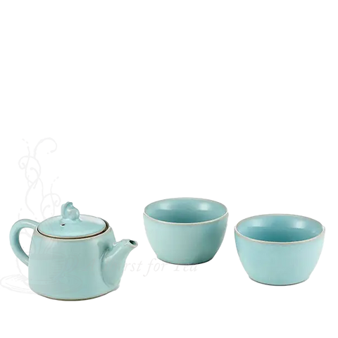 Blue Ru Teapot Set