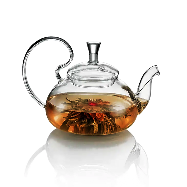 Glass Teapot with Stainless Steel Filter in Spout