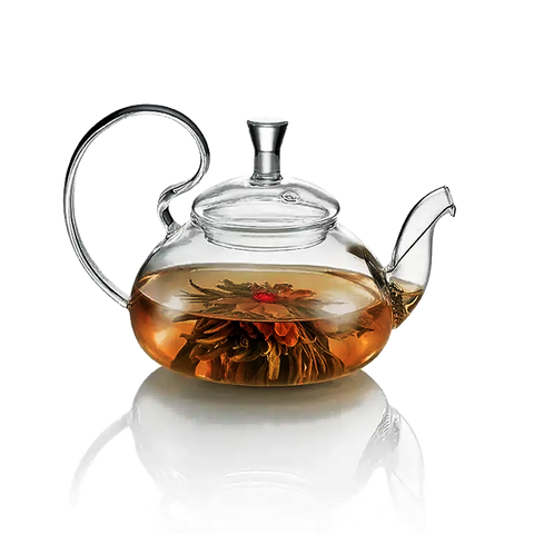Glass Teapot with Stainless Steel Filter in Spout