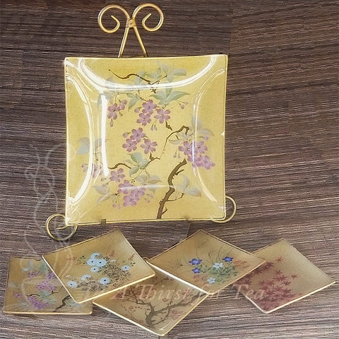 Korin Decorative Japanese Plate Set