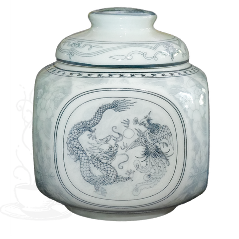 Dragon Porcelain Tea Canister