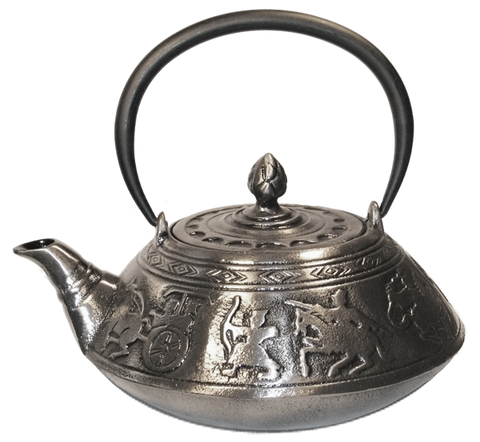 Silver Warriors Cast Iron Tetsubin Teapot, 37.4 fl. oz.